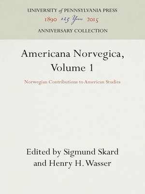 cover image of Americana Norvegica, Volume 1